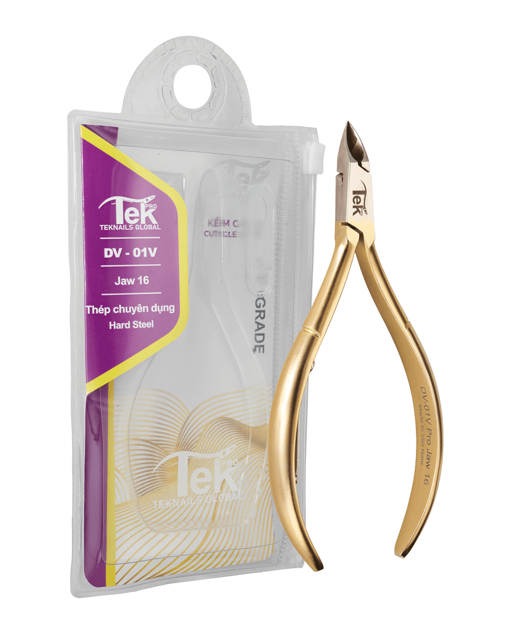 Cuticle Nipper - DV-01V Pro Jaw 16 (Hard Steel)