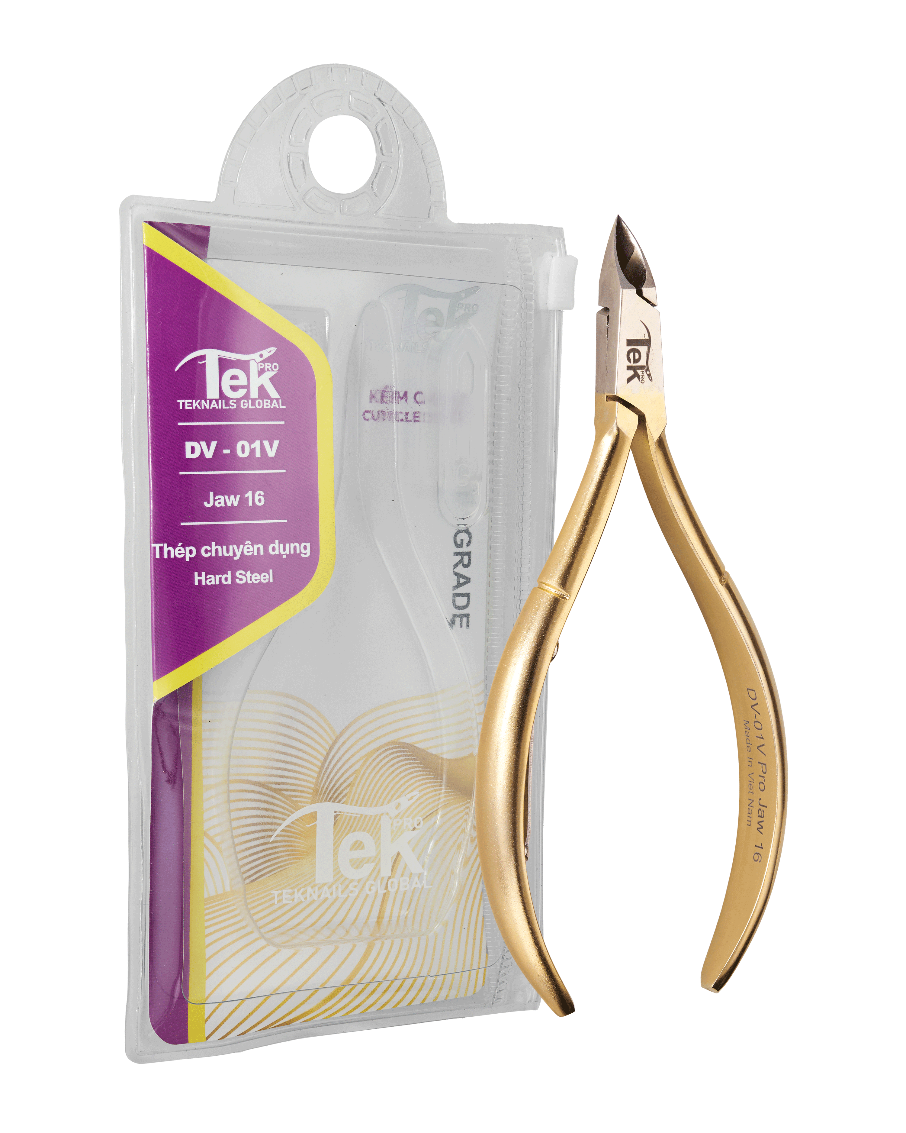 Cuticle Nipper - DV-01V Pro Jaw 16 (Hard Steel)